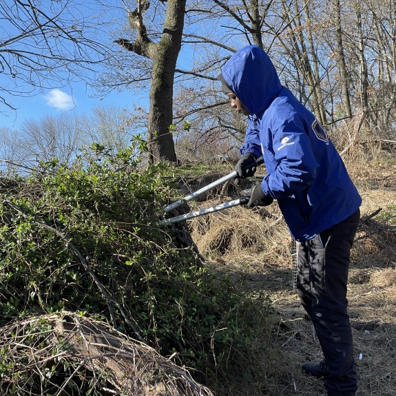 Power Corps member at Tacony Creek Park
